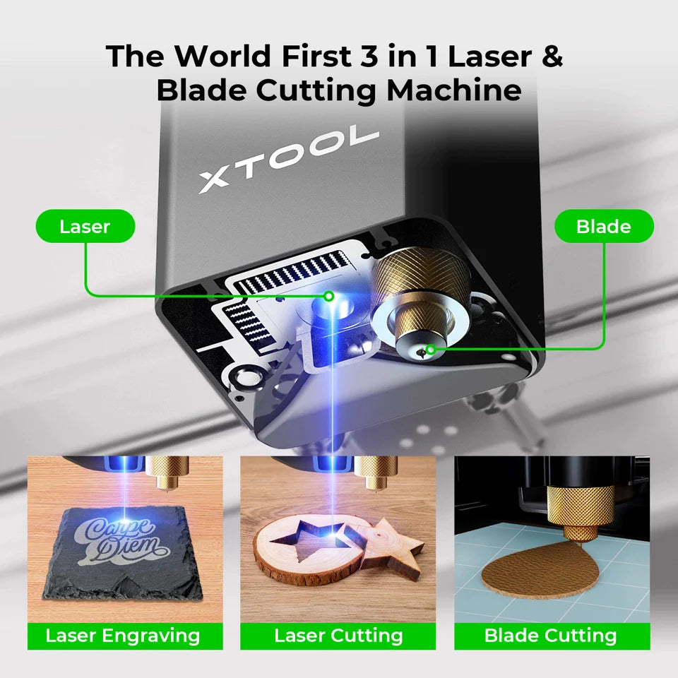 xTool M1 - Mini but Powerful Hybrid Laser & Blade Cutter by Makeblock —  Kickstarter